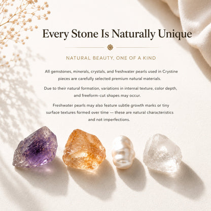 Crystal and pearl bracelet beads display with amethyst, amber crystal, pearl and clear stones